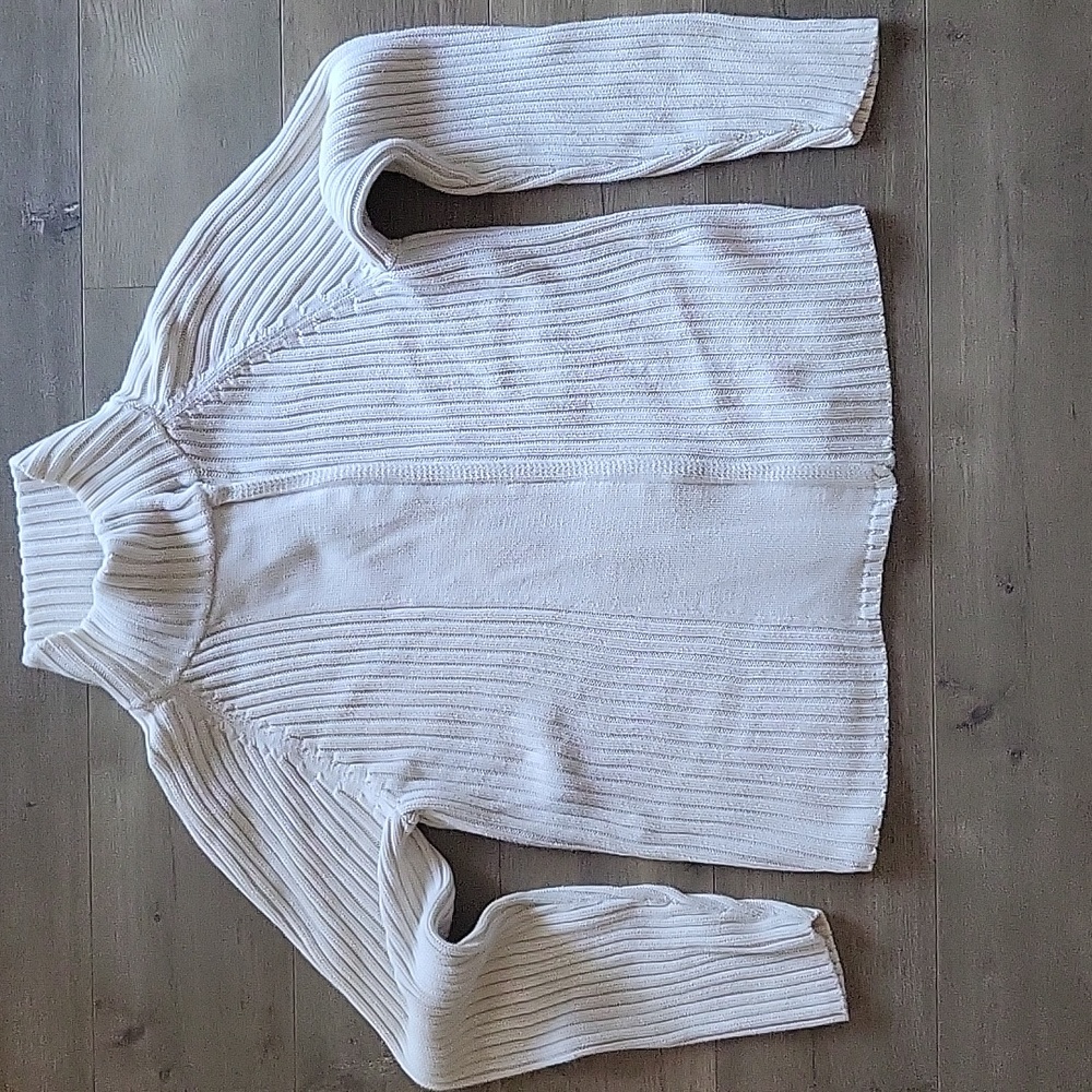 Lauren Jeans Co. Ralph Jeans White Knit Sweater